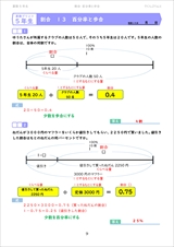 算数５年生プリント割合